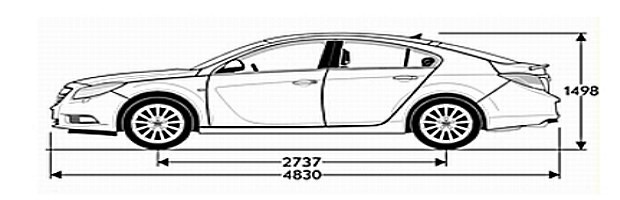 Длина автомобиля, представителя автомобильного класса «D» - Ford-mondeo